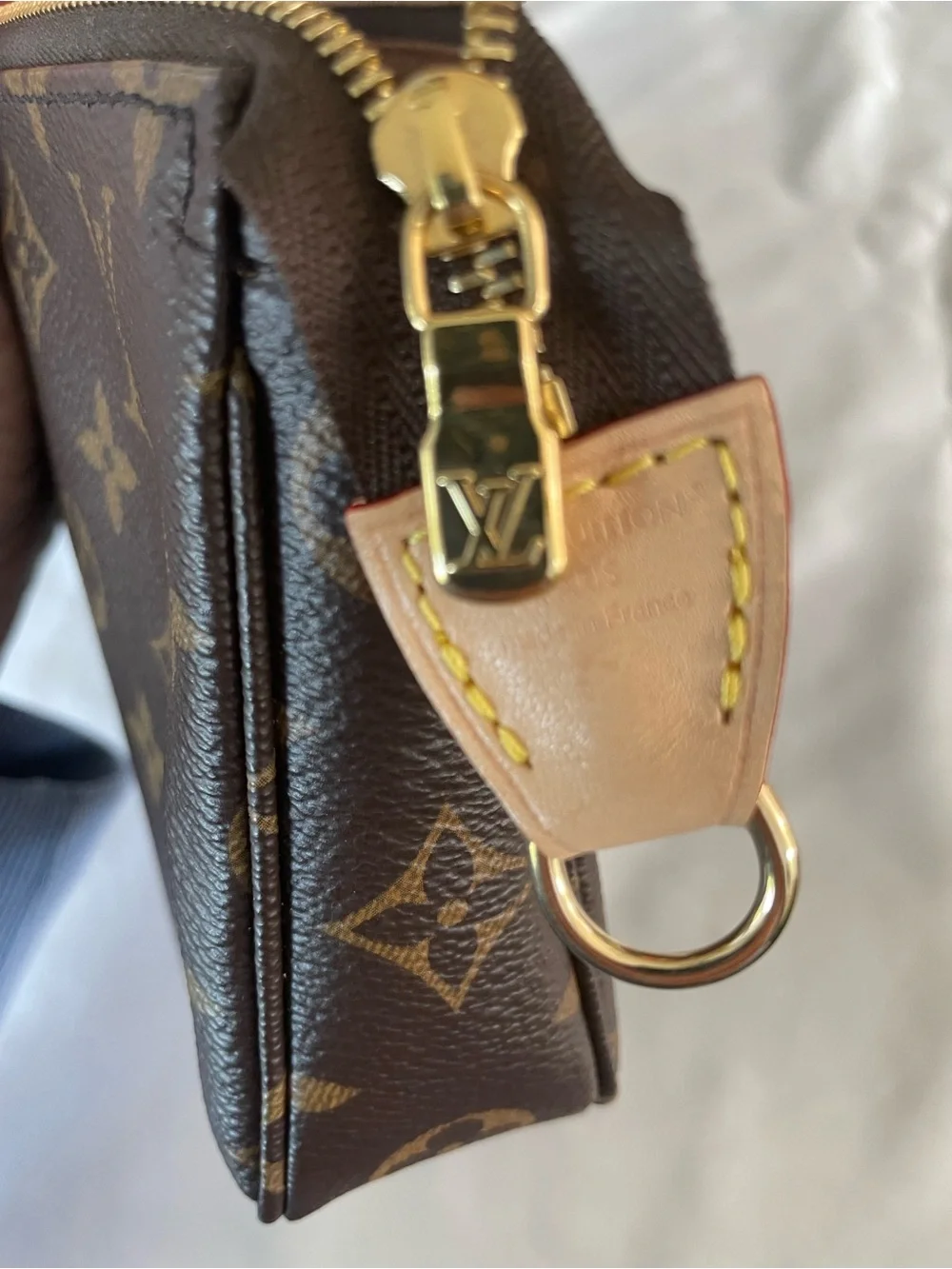Louis Vuitton Pochette Accessoires M82766 Monogram Chain Strap Full Set